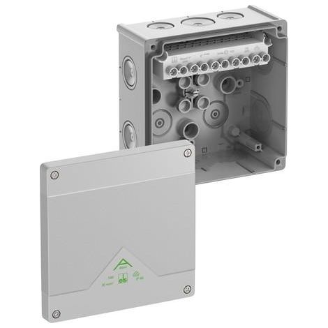SPELSBERG ABOX 100-10² BOÎTE DE JONCTION PROFESSIONNELLE IP66 AVEC BORNIER À VIS SURÉLEVÉ, CERTIFIÉ VDE, POINTS DE FIXATION INTE