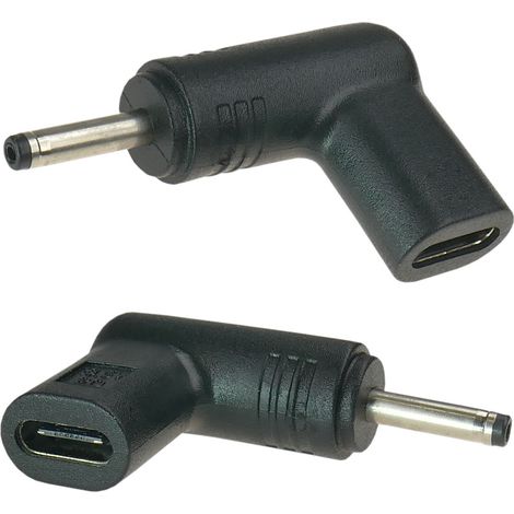 USB-C-Adapter zur Stromversorgung eines Laptops mit einer 3,0 x 1,0 mm-Buchse