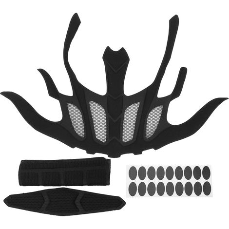2 Ensembles de Coussinets de Casque de vélo, Coussinets de Casque de vélo Doublure en Mousse avec Filet Anti-Insectes (1/5)