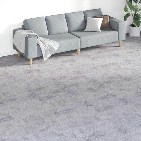 Bodenplanken 18 pcs Grau 5,26 m² PVC