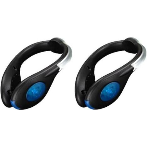 Leichter Sicherheitsschuhclip, geeignet für Nachtläufe und Outdoor-Sportarten, USB-Ladefunktion, Farbwechsel, RGB-Stroboskop- und Dauerlichtmodus, blau (1/4)