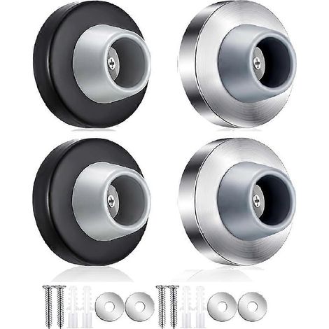 Konkaver Türstopper, Wandstopper aus Edelstahl, Wandschutz, eingelassener Türstopper (1/5)