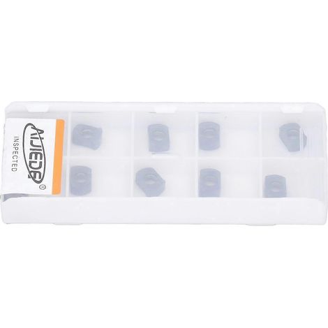 Jeu de 10 plaquettes de coupe indexables en carbure pour tours, fraiseuses et outils CNC pour acier et fonte (BLMP060)