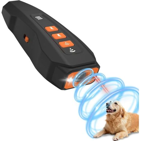 Ultrasonic Dog Deterrent, 3 Modes Ultrasonic Dog Deterrent, 30ft Anti Bark Device, Anti Bark Device for Large/Small Dogs, Ultrasonic Dog Deterrent for Dogs MUMU (1/4)