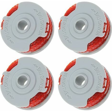 [JAMAIS UTILISÉ] Lot de 4 Bobine Fil Coupe Bordure pour Flymo FLY021 Bobine de Fil Debroussailleuse Bobine de Rechange pour flymo Coupe Bordure 36ft/1,5 mm.. (1/4)