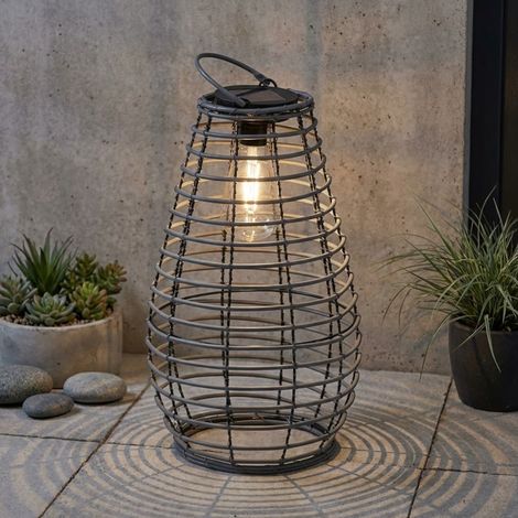 Slate Venus Bulb Solar Lantern (1/2)