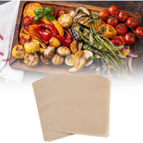 100 Stück Antihaft-Backpapier, Silikon-Backmatte, Küchenzubehör (Braun) (1/5)