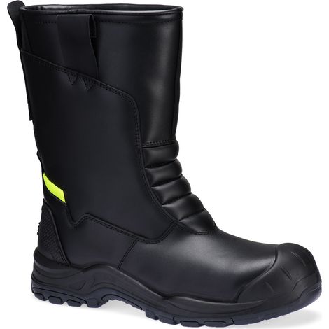 Stivale da lavoro in pelle composita invernale Rigger S3s Sc Hro Ci - Taglia 37 - Nero - Portwest