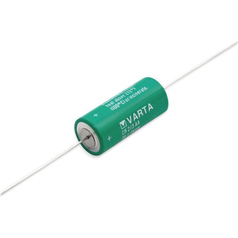 VARTA Lithium-Batterie CR 2/3AA-CD, mit Axialdraht, 3 V-, 1350 mAh