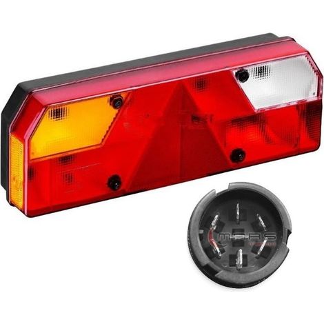 Luces traseras, semirremolque izquierdo, remolque Schmitz, con conector, 0906584, 20223909