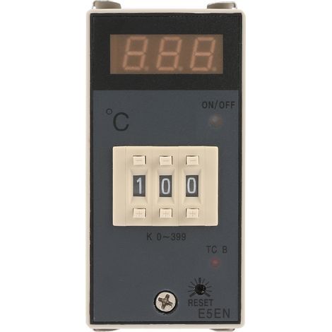 Thermostat numérique, contrôle automatique haute stabilité E5EM facile à visualiser Thermocouple de type K ignifuge sûr pour machines alimentaires