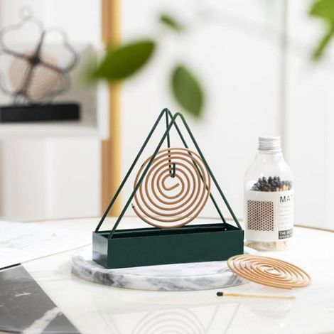 Lot de 2 Support de Bobine de Moustique,Porte-Encens,Support Spirale Anti-Moustique en Métal pour Intérieur et Extérieur (1/5)