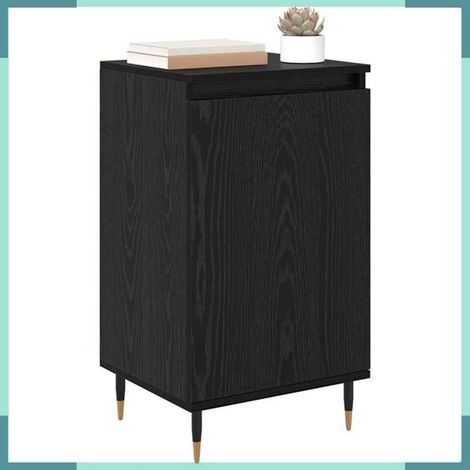 881683 Buffet 2 pcs Chêne noir 40 x 35 x 70 cm (1/5)