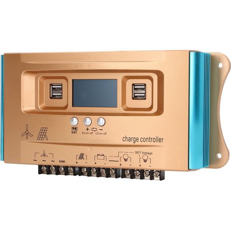 100A MPPT-Solarladeregler 12V 24V 36V 48V 60V 950W, Überlastschutz, Solarmodul-Laderegler für Wohnmobile und Photovoltaikanlagen (1/5)