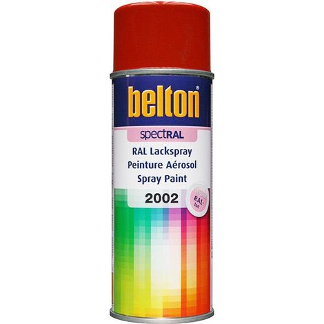 Bombe peinture - AUTO K - RAL 2002 - Orange Sang - 400 ml - Mat