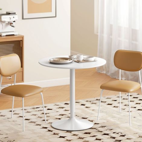 tavolo pranzo 80x75 salvaspazio rotondo bianco OKMYHOME (1/5)
