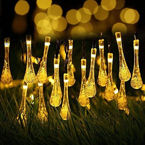 Guirlande lumineuse exterieur solaire led pile etanche guinguette 6.5 Mètre 30 LED 8 Modes Décorative pour Jardin Terrasse Maison Noël Paques Fête Mariage Patio balcon (1/5)