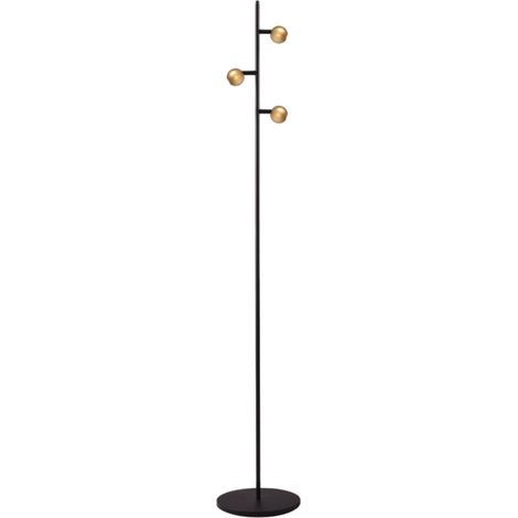 Lampe de pied à 3 lumières Talana noir avec or - 1410-05-02-3 (1/3)