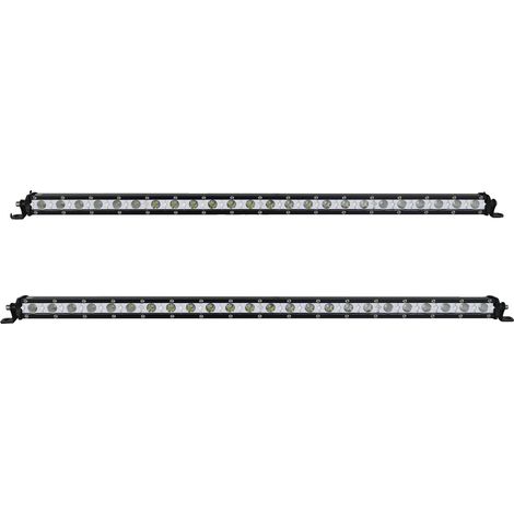 Barre lumineuse, boîtier en aluminium durable, compatibilité polyvalente, Combo 25in 2pcs (1/2)