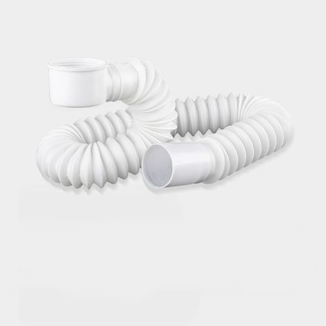 Tuyau d'évacuation de douche plat à profil bas pour lavabo de salle de bain Installation facile Économie de baignoire Tuyau d'évacuation flexible (1/4)