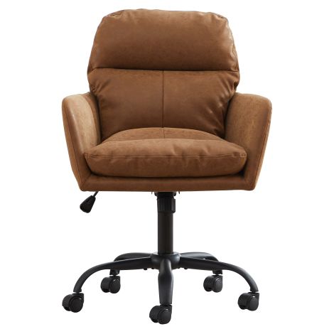 Chaise de bureau marron  Convient pour le bureau, la chambre, la coiffeuse et autres espaces.