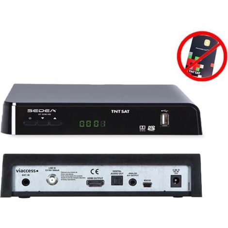 SEDEA Décodeur satellite TNTSAT – ST 5200 HD (vendu sans carte TNTSAT)