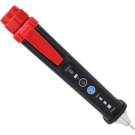 HT101 Intelligenter berührungsloser Spannungsprüfer, 12-1000V Wechselstromdetektor mit LED-Lampe, akustischem Alarm, für Elektriker, schnelle und sichere elektrische Prüfungen. (1/5)