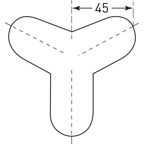 Moravia Prallschutz MORION Kreis Kantenschutz 40 x 40 Außenecken dreischenkelig weiß (1/2)