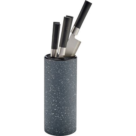 5-teiliges Messerset im Block, grau (1/5)