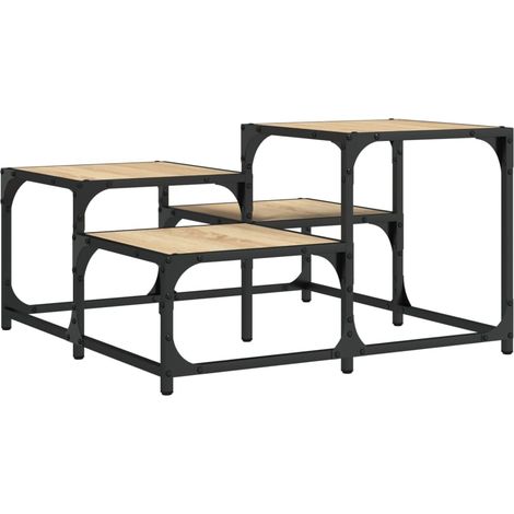 Maison Exclusive - Couchtisch Sonoma-Eiche 68x68x40 cm Holzwerkst