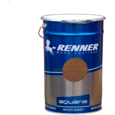Renner - Impregnante all&aposacqua aquaris per conifere da 5 kg YM-M040- / T23 - Noce scuro (1/5)