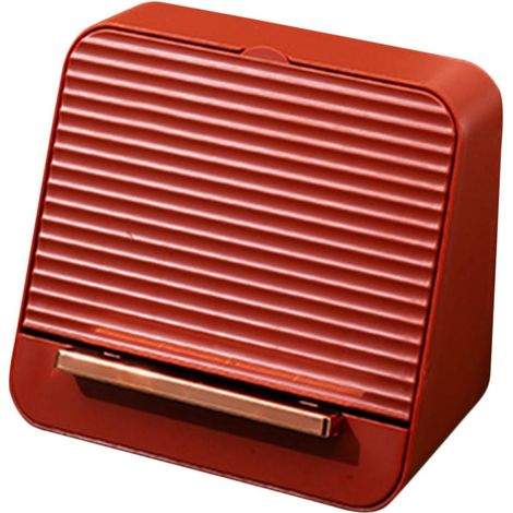 Organisateur de rouge à lèvres de bureau rouge, boîte de rangement cosmétique, contenant de maquillage anti-poussière pour coiffeuse (1/5)