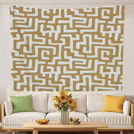 Tapisseries élégantes et luxueuses pour chambre d'adolescente, à suspendre au mur. 180x150cm (1/5)