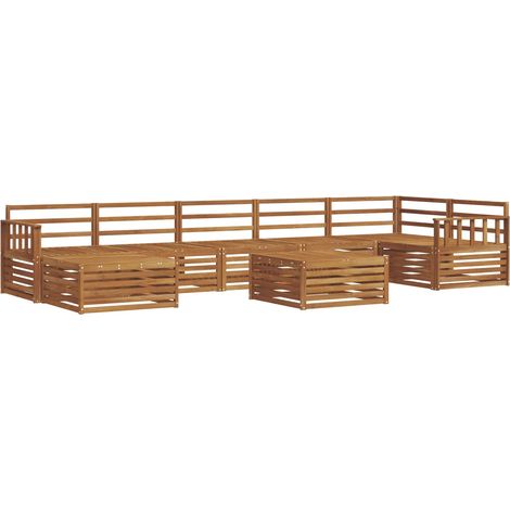 Outdoor Sofa Set 8 pcs Natural vidaXL (1/5)