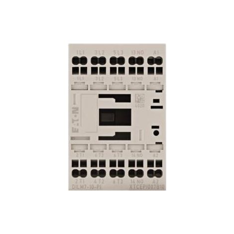 Eaton Contacteur de puissance, 3 pôles, 380 V 400 V 3 kW, 1 NO, 24 V DC, Commande à courant continu, Bornes Push-in, 199223 (1/3)