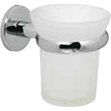 STILHAUS Liz porta bicchiere ceramica cromato codice prod: 000LZ1008