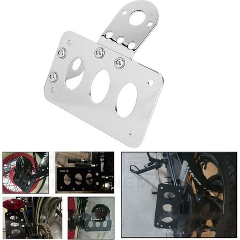 Support de plaque d'immatriculation latérale pour moto, support de feu arrière pour Cruise PrinceA (1/5)