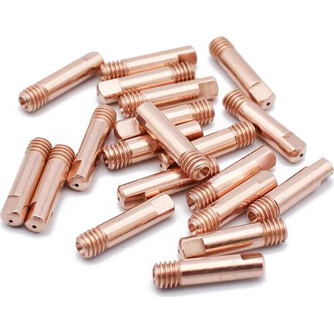 Embouts De Contact MIG - Cuivre Rouge - Pour Torches 15AK 14AK - Diamètre 0,8 mm 0,9 mm 1 mm - Longueur 25 mm - Lot De 40