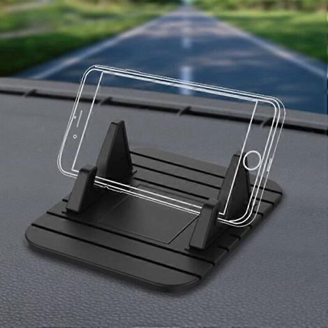 Support de téléphone X AUTOHAUX pour voiture, universel, antidérapant, pour tableau de bord, compatible GPS, noir. (1/5)