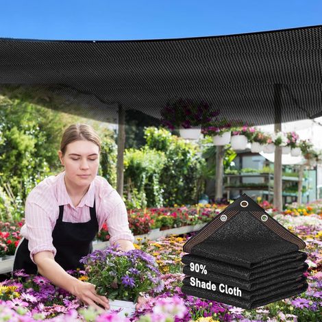 Toile d'ombrage 12 m, maille d'ombrage indéchirable avec œillets renforcés, ombre de jardin durable et protection solaire (1/5)