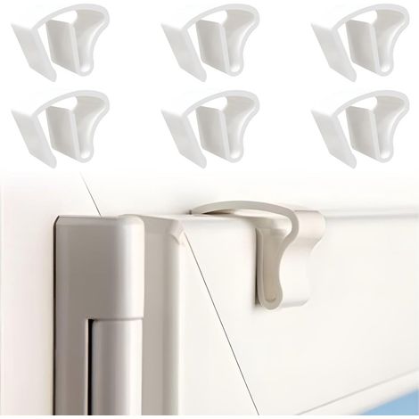 Staffe di fissaggio per tende veneziane, staffa universale, fissaggio senza foratura per tende a rullo in alluminio, compatibile con tende veneziane in alluminio. (1/5)
