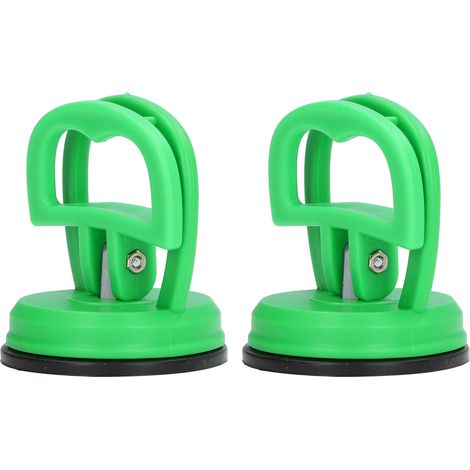 Extracteur de ventouse, 2 pièces, grande traction, levage de boucle à une main pour carreaux de céramique, coque de voiture, outil de démontage de téléphone, vert (1/5)