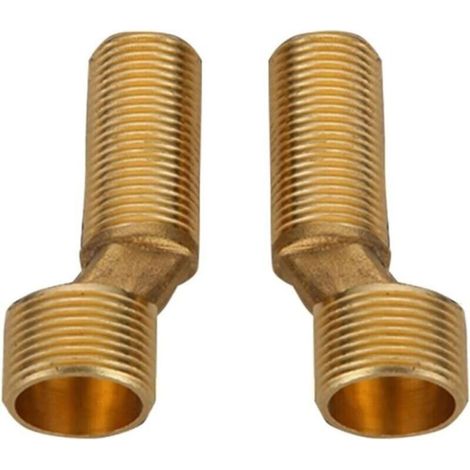 Raccord excentré mitigeur bain douche – Laiton coudé réducteur – Espacement réglable 135-165 mm – Installation facile (1/3)