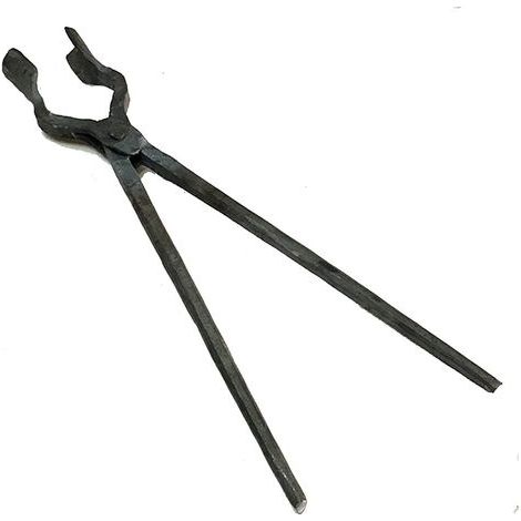 Pinces De Forgeron Pinces à Bouche Ronde Outils De Forge De Forgeron De Forgeron Pinces à Couteau Outils De Forgeron Pinces à Boulons Convient pour La Forge D'étau D'enclume 45cm (1/3)