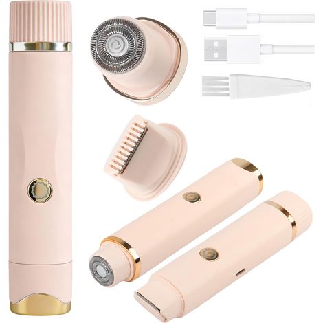Rasoir Electrique Femme 2 en 1, Tondeuse Femme Intime, Épilateur Femmes Maillot, Rasoir Femmes pour Bikini Visage Aisselles Sensible Jambes, Utilisation Humide et Sèche, Étanche IPX7, Recharge USB (1/5)