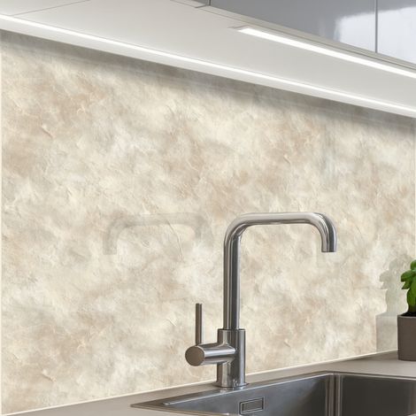 REVETEMENT MURAL DE CUISINE, CRÉDENCE DE CUISINE Beige - Structure en relief - Pierre naturelle 80x60 cm