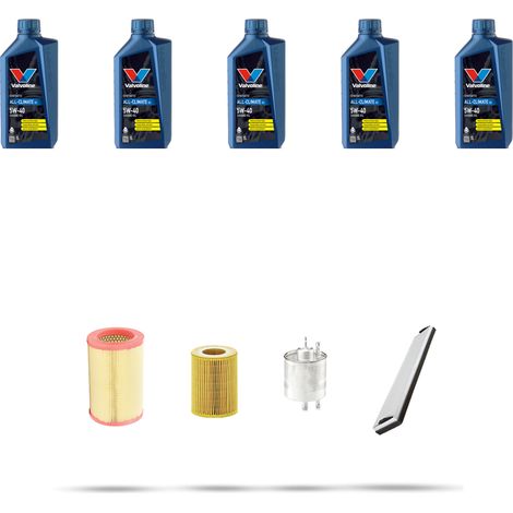 Kit tagliando 4 FILTRI e 5L OLIO compatibile con Mercedes A (W168) 160 75kw dal 1997 (1/5)