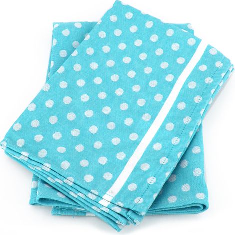 Lot de 2 torchons cuisine toile DOTS