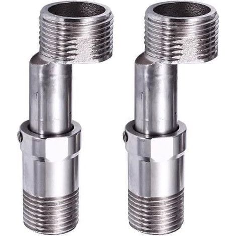 2 Pièces Raccord Excentré Mitigeur Raccord Excentrique Adaptateur Robinet Douche Accessoires Robinet De Douche Réglable à 360 Pied Incurvé Coudé R accord Mitigeur Douche pour Cuisine et Salle de Bain (1/4)