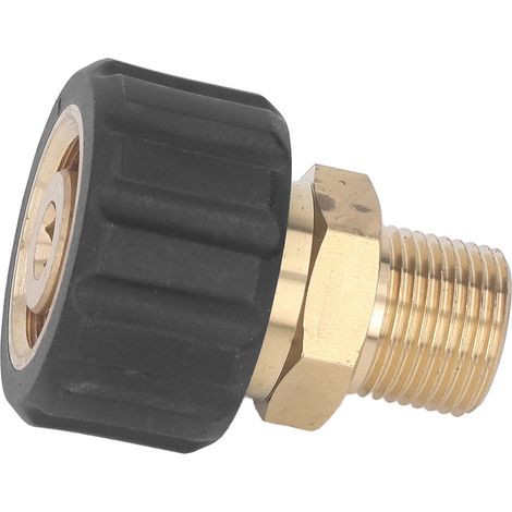 Flexibler Adapter für 5000-PSI-Hochdruckreiniger, G3/8-Außengewinde auf M22 14-mm-Innengewinde, Ersatzteil (1/5)